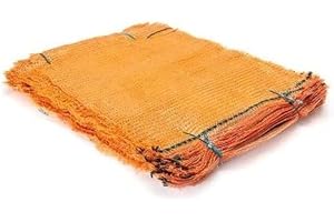 Jehaplast 100 Stück Raschelsäcke Kartoffelsack Gemüsesack Zwiebelsack alle Größen (ca. 31 x 50 cm für 5,0kg)