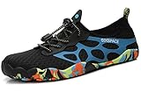 Sixspace Unisex Strandschuhe Aquaschuhe Schwimmschuhe Badeschuhe Wasserschuhe Surfschuhe für Damen Herren, Blau 44 EU