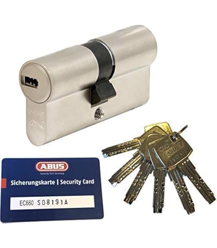 ABUS - Cylindre Profilé EC550 De Longueur 40/50mm + 8 Clés