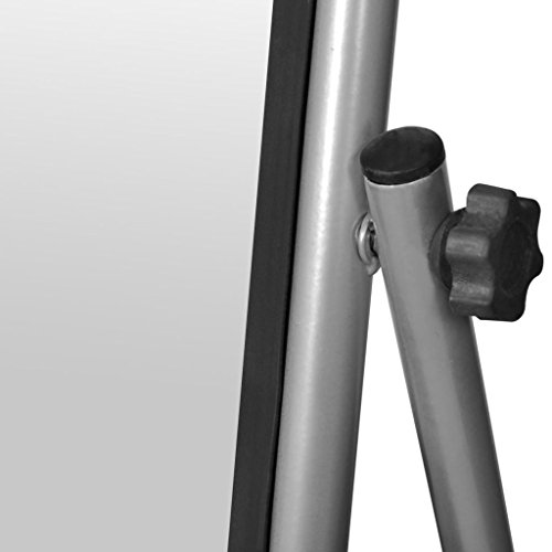 vidaXL Standspiegel Boden Stehend Spiegel Ankleidespiegel Ganzkörperspiegel grau - 3