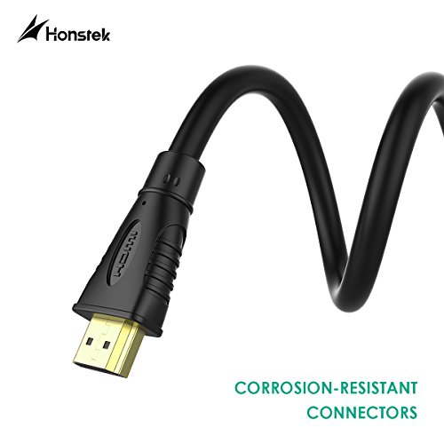 Honstek HD03 Hochgeschwindigkeits HDMI auf HDMI Kabel 0,9 m 1,8 m 3 m 4,6 m 7,6 m Kabel Unterstützung Ethernet 3D 4K Video und Audio Kanal kompatibel mit Blu-Ray Player Apple TV PS4 PS3 Xbox Eine Xbox 360 und alle Computer HDMI Geräte - 5