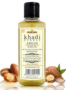 Khadi Natural Herbal Argan Hair Oil For Shiny Nourished Hair (Pack-of-1)