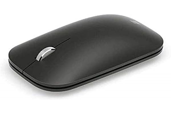 Microsoft – Modern Mobile Mouse – Souris Bluetooth pour PC, ordinateurs portables, tablettes compatible Windows, macOS, Chrome OS (fine, légère, transportable) – Noire (KTF-00002)