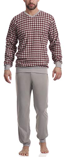 Timone Pijama Conjunto Camisetas y Pantalones Vestidos de Casa Hombre TI30-107 (2074/17 Gris, S)