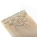Lina Silky Soft Human Hair Women Clip In Straight Extensions Hairs #60 Light Blonde