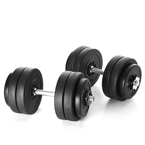 Kinetic Sports Hantelbank inkl. Langhantel 30 oder 60 kg und Kurzhanteln 30 kg Trainingsbank Fitnessbank SET - 7