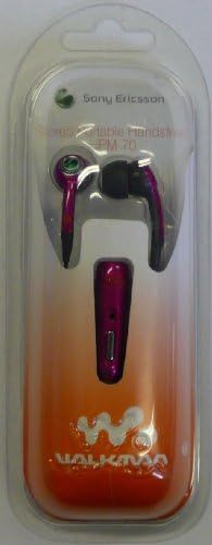 EMARTBUY GENUINE HPM-70 SONY ERICCSON W760i, W800i, W810i, W850i, W880i, W890i, K750i STEREO HANDSFREE HEADSET HOT PINK- RETAIL PACK