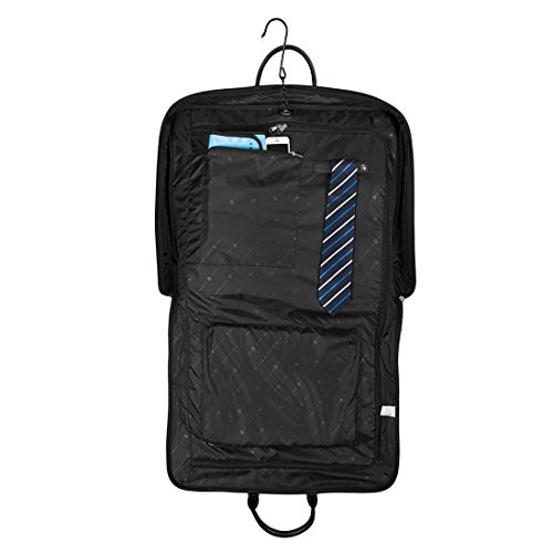 BAGSMART Kleidersack Anzugtasche Anzugsack mit Kleiderbügel Business Reisen Schwarz - 2