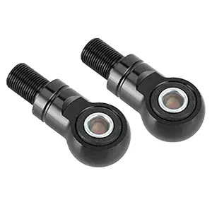 Motorcycle Damper Heightening, High Hardness Aluminum Alloy Shock Absorber Adapter with 10mm Hole Diameter for Motorcycles for Off-Road Motorcycles(A Black)