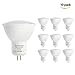 Produktbild Bomcosy 6W MR16 GU5.3 LED Lampe 12V Kaltweiß 6000K Entspricht 50W Spot Halogenlampen 510lm Abstrahlwinkel 120° Nicht Dimmbar 10er Pack