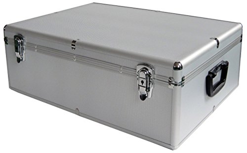 ALU ALUMINIUM LOOK KOFFER für 1000 DVD/CD/BLURAY 1000er DJ BOX/CASE FÜR CDs DVDs
