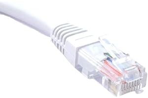 Jafsal Online 10m-20m Cat5e (enhanced) High Speed Ethernet Cable – Lan Network Cable with RJ45 Connector Lead – Ideal for Internet, Router, Modem, Smart TV, PC and Laptop – 10m White