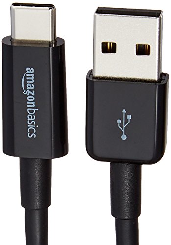 AmazonBasics USB Type C to USB A 2.0 Male Cable – 9 feet (2.7 Meters) – Farbe Schwarz - 3