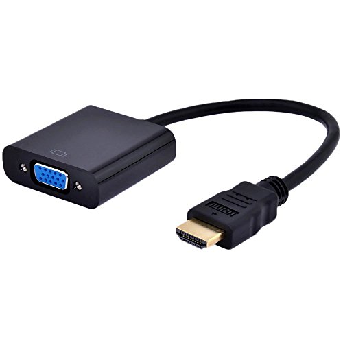 HDMI to VGA Converter Adapter Cable - The simplest converter - Black - 2 Year Warranty - Black RS.379 (62.00% Off) - Amazon