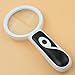Price comparison product image Hmhope Handheld Magnifying Glass With LED High Clarity Acrylic Lenses 3X/20X Lens Dia 75mm/18mm Simple Reading Magnifier