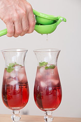 HomePOP Limetten und Zitronenpresse Gastro auch mit passendem Keramikmesser – Grün - 6