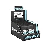 Blockhead Energy Gum Peppermint 120 Pieces | Caffeine Chewing Gum with Vitamins B1, B6 & B12 and Ginseng | Sugar-Free | Calorie-Free