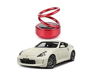 PRIKNIK Solar Energy Rotating Car Perfume with Long Lasting Organic Fragrance, Feel-Good Premium Car Air freshener Compatible with Nissan 370z