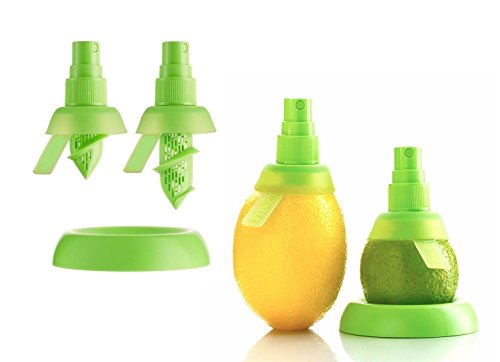 Lemon Spritze Citrus Saft Spritze Manuelle Obst Entsafter mit Teller Halter für Drehverschluss und Pumpe TOP - 2