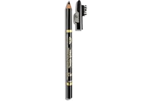 BF BEAUTY FOREVER Beauty Forever True Kohl Waterproof Eyebrow Pencil with Sharpener, Definer, Matte Finish, Long Lasting, Waterproof, Suitable For All Eyebrow Shapes, Natural Looks 401 Black