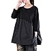 Produktbild TIFIY Damen Elegante Lose Hemd Tägliche Büro Party Nähte Bluse Herbst Langarm Pullover Oktoberfest Kimono Streetwear Minikleid