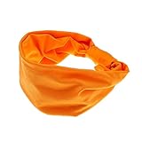 Unisex Elastisches Schleife Sport Stirnband Headband Kopfband, LEEDY Einfarbig Alltag Yoga Fitness Haarband für optimalen Ohrenschutz Beim Jogging Laufen Wandern Fahren Stirnbänder