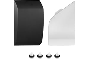 MACHSWON White Fuel Tank Filler Door Hatch Cover with Pillar Moulding Trim CK4Z-61405A26-B BK3Z-6129077-AA For Ford Transit 150 250 350 2015-2019 Gas Cap Exterior Pillar Cladding（Left-hand drive only）