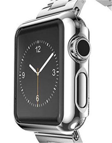 Interesting® Ultra-Dünner galvanisieren Metallharte Kasten-Abdeckung für iWatch Apple Watch 38mm vs 42mm - 3