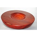 Holz Schale 300Ø Padouk Obstschale Designer Unikat Holzschale Edelholz Edel Design Groß Massiv Optik