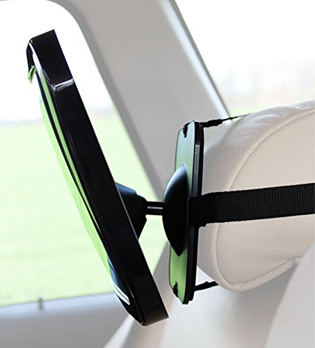 EasyInfant Auto Baby-Spiegel *NEU* – Extra Gross | Geprüfte Sicherheit | Verstellsicher | Lebenslange 100% ZUFRIEDENHEITSGARANTIE – Kindersitz Rückspiegel – Rückspiegel für Babyschalen – Maxi-Cosi Auto Baby Spiegel - 3