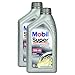 Produktbild 2x Motoröl Mobil Super 2000 X1 10w-40 1l Hochwertiges Premium Motorenöl Verschleißschutz Lange Motorenlebensdauer Benzin Und Diesel Motor High Protection Motor Oil