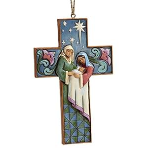 Amazon.de: Heartwood Creek Holy Family Cross (Hanging Ornament)