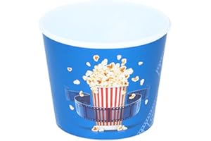 ABRUS Cesta de palomitas de maíz de 2.2 l,Contenedores reutilizables de palomitas,Perfecto para la noche de cine,Cestas clásicas,Contenedor de palomitas de maíz (2.2 L, azul)