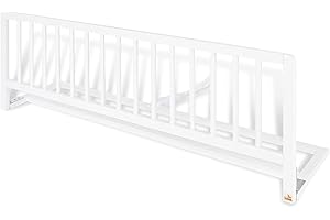 Pinolino Barrière de Sécurité de Lit Enfant, Pliable Barrière de Protection, Bébé Chambre à Coucher, Protection antichute, 120 x 32 x 40 cm, Blanche