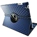 Produktbild High Quality Diamond Pattern PU Protect Holster with 360 Degree Rotation for iPad 2/3/4 ( Farbe : Dunkelblau )