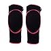 Produktbild Kniebandage Unterstützung Protector Pad, 1 Paar/2 PCS paciffico Unisex Atmungsaktiv thicked Fitness Knieschoner Guard Packungen Gummizug Shield/Crashproof Antislip Dance Knie Ärmel M Rose Red M