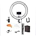 Produktbild Dimmbares Fluoreszierendes Ringlicht-Kit: 55W 5500K Ringlicht, Lichtstativ weicher Schlauchfilter und Tragetasche für Porträtfotografie YouTube Self Video Make-up Hair Salon