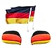 Produktbild KLINOO Fahne für Autospiegel und Flagge für Fenster im SET für WM 2018 als Fanartikel