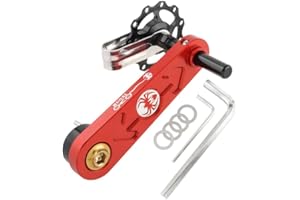 SANON Single Speed Bike Chain Tensioner, Bike Single Speed Adjuster Aluminum Alloy Bicycle Chain Guide Tensioner Mountaine Bike Cycling Accessories