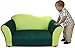 Rosenberry Rooms Fantasy Furniture Microsuede Wave Sofa, Green