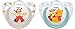 Produktbild NUK 10176178 Disney Winnie Silikon-Schnuller, kiefergerechte Form, 6-18 Monate, 2 Stück, Boy, weiß