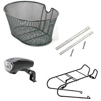 VORAGA Cestino Anteriore Bici 28" - Portapacchi Frontale In Metallo Nero - Foto 3