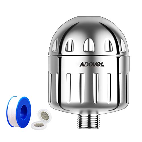 ADOVEL Filtro Doccia Universale ad Alta Uscita, Ridurre il Cloro Calcare Metalli Pesanti, Filtri Doccia Multistadio, Filtraggio Acqua e Addolcitori Proteggi i capelli, pelle, unghie - Mini Modello