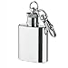 Produktbild Clode® Mini Flachmann Hip Flask Edelstahl Silber 1oz,mit Schlüsselanhänger;Exquisite Dekoration