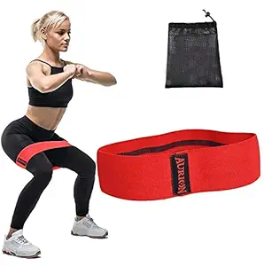 AURION Loop Pull Up Resistance Band for Home Fitness, Assisted Sports, CrossFit Training, Exercise Equipment (Black, Red, Blue)