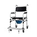 Produktbild Yogaj Walking Frame Kommode Mobiler Stuhl Toilettenstuhl Duschmobil mit Rollsitz Rollstuhl Klappbarer Mobiler Stuhl für Badezimmer Toilettenhocker Senioren Behinderte Person