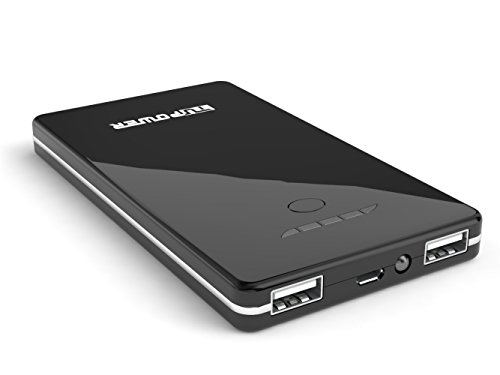 Power Bank 8000mAh Ultra leicht flach TUPower Powerbank Ladekabel Schwarz für iPhone 5 5C 5S 6 Samsung Galaxy S5 S6 S7 Edge externer Akku Smartphones