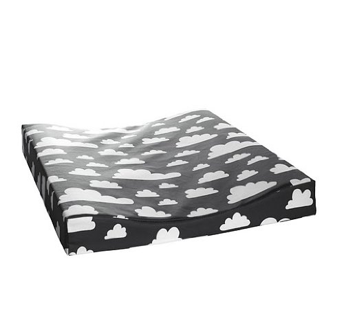 Farg Form Nursing Table with Cloud Print (Black)