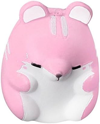 TYKusm Cute Resin Hamster Squishy Slow Rising Cell Phone Key Chain Pendant - Pink
