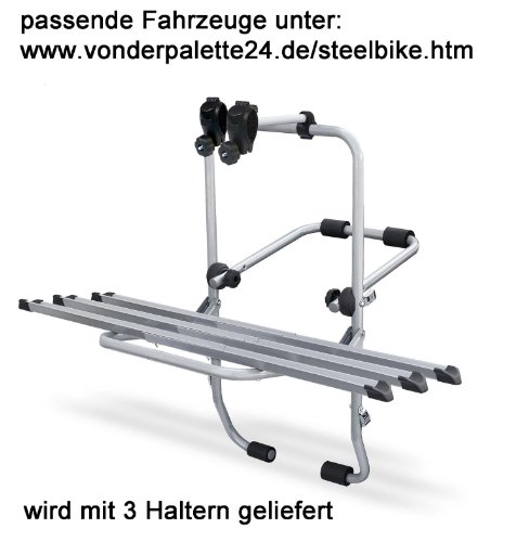 HECKTRÄGER FAHRRADTRÄGER STEELBIKE MIT SCHIENEN 3 Räder - 3